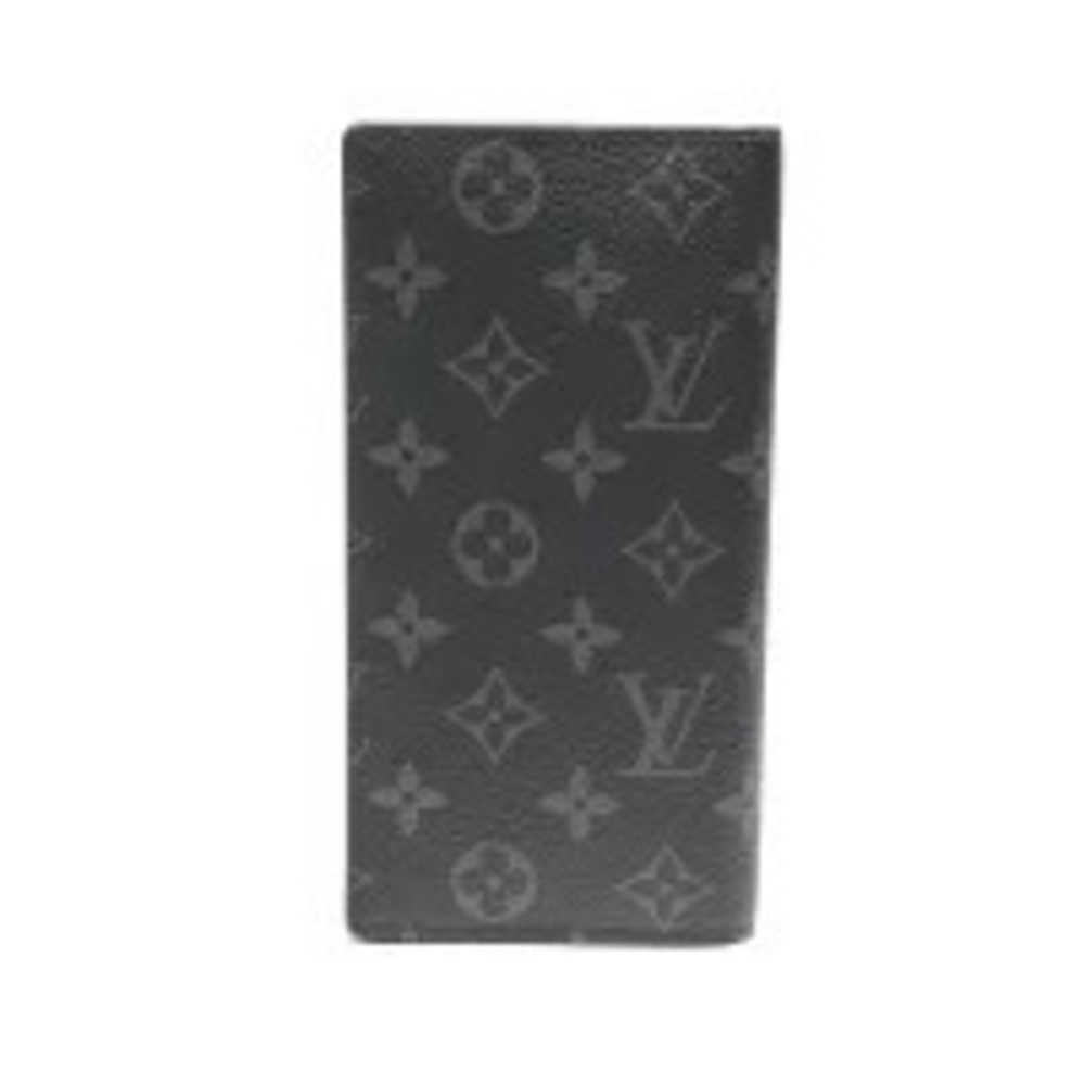 Louis Vuitton Monogram Portefeuille Brazza Long Wallet Black